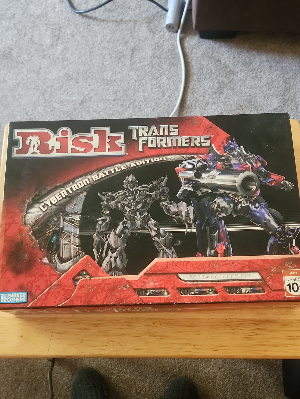 Parker Brothers Transformers Cybertron Battle Edition Risk Board Game Complete